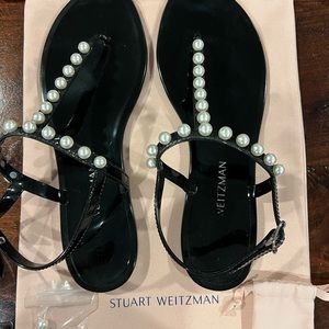 Stuart Weitzman “Goldie” jelly sandals
